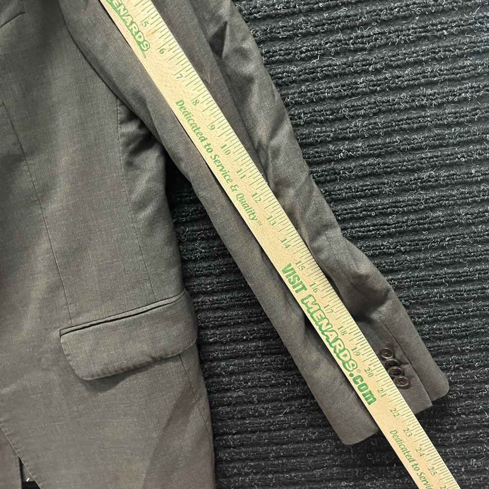 Banana Republic Mens 42R Slim Fit Blazer Grey Tessuto Marzotto Italian Fabric - Picture 10 of 10
